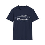 1993 Prelude Outline Silhouette JDM T-Shirt Line Art Silhouette Emblem Car Fan Gift