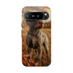 German Wirehaired Pointer Autumn Art Tough Phone Case