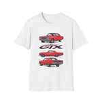 1967 Red GTX Muscle Car T-Shirt | Classic Auto Vintage Trio Tee