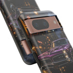 67 GTO Phone Case Purple, Rainy City Night Muscle Car Tough Cover