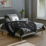 1961 Continental Convertible Black Microfiber Throw Blanket Classic Car Gift