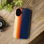 Retro Rainbow Stripe Phone Case | Tough Phone Case