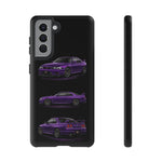 Purple R33 Skyline GTR JDM Sports Car Phone Case Tough Multi View