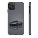 Matte Gray C8 Sports Car phone case | Tough Cases
