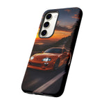 Supra MK4 Orange Touge Night JDM Speed Art Tough Phone Case