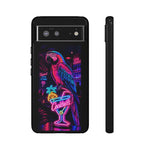 Neon Parrot Cocktails phone case | Tough Cases