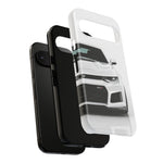 White Camaro Phone Case, ZL1 American Muscle Car Tough Cover for Men