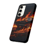 Black Charger Classic Muscle Flames Tough Phone Case Cover Gift