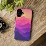 Pastel Mountain Haze Vaporwave Art Tough Phone Case