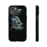 Tarpon Fishing Phone Case, Saltwater Portrait Black Cover, Gift