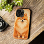 Pomeranian Tiny Fox Fluffy Art Tough Phone Case