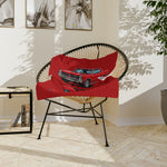 1965 GTO Red Car Blanket | Velveteen Microfiber Throw