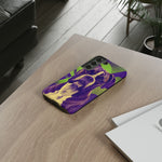 Boxer Halftone Portrait Tough Phone Case - Green and Violet