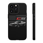 Black C5 Phone Case American Sports Car Tough Cover Gift