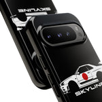 R34 Skyline Japanese Flag Race Car Phone Case | JDM GT-R Tough Cover