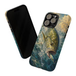 Jack Crevalle Strike Phone Case Saltwater Fishing Gift for Anglers