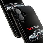 Silver C6 Z06 Phone Case for Chevy Fans, Tough Cover