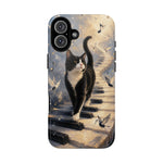 Piano Cat walking on keys Tough Case | Phone cover, musical cat art