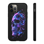 Holographic Skull Phone Case, Shattered Glass Iridescent Cover