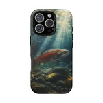 Salmon River Fishing Phone Case, Sunlit Current Cover