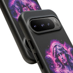 Weeping Angel Statue Vaporwave Phone Case Gothic Cosmic Tough Case
