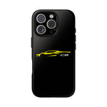 Yellow C8 Phone Case for Chevy Fans, Tough Protective Cover