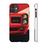 Red Classic GTO Car phone case | Tough phone cover, vintage muscle car design