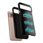 Turquoise 1955 Stepside Pickup Truck Tough Phone Case - 3 View
