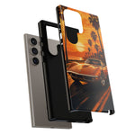 Orange Corvette C3 Stingray Sunset Palms Phone Case