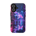 Neon Koi Reflection Vaporwave phone case | Tough Cover