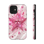 Pink Glitter Star Tough Case | Sparkle Phone Case