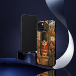 Corgi Royal Guard phone case | Cute British corgi soldier illustration