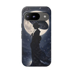 Geisha Parasol Moonlight Art Tough Phone Case