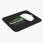 Green Classic Charger Car Mouse Pad | Retro Muscle Car Desk Mat