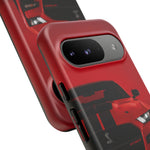 Red Mustang Art Phone Case, GT500 American Muscle Car Tough Cover