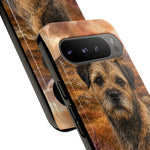 Border Terrier Earthy Watercolor Art Tough Phone Case