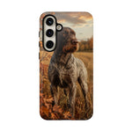 German Wirehaired Pointer Autumn Art Tough Phone Case