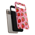 Retro Strawberry Y2K Art Tough Phone Case