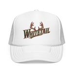 Whitetail Trucker Hat Deer Hunting Camo Foam Hat Buck Antlers Outdoors Snapback Cap