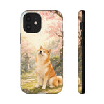 Akita under Cherry Blossoms Dog Breed Phone Case