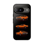 1970 Challenger Phone Case Orange, Three-View Vector Tough Cover