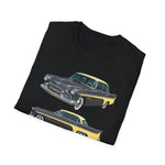 1956 DeSoto Fireflite Classic Car Trio T-Shirt | Vintage Retro Auto Tee
