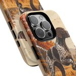 German Shorthaired Pointer Pointing Art Tough Phone Case