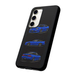 Blue 180SX JDM Sports Car Phone Case Tough Multi View