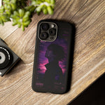 Melancholy Data Poster Phone Case, Glitch Anime Sky Tough Cover