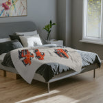 Hugger Orange 1967 Camaro Illustration Blanket Muscle Car Microfiber Throw