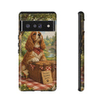 Cocker Spaniel Picnic Scene phone case | vintage dog art