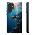 Cobia Reef Phone Case, Shaft of Light Ocean Fishing Tough Cover
