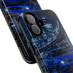 Skyline GT-R R34 Bayside Blue Tokyo Night Art Tough Phone Case