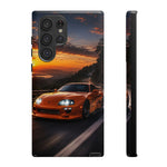 Supra MK4 Orange Touge Night JDM Speed Art Tough Phone Case